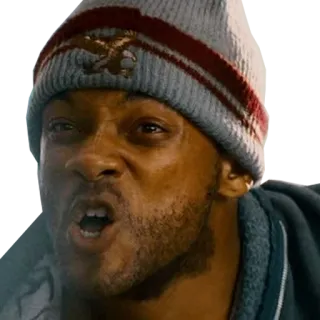 😡 Will Smith Mann, Person, Gesicht, Ausdruck telegram sticker