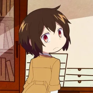 ☕️ Chuuya Nakahara Bungou Stray Dogs Аниме, Чиби, Bungo Stray Dogs, Чуя Накахара telegram sticker