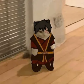 Standing Cat Anime @Icarusfalls telegram stickers