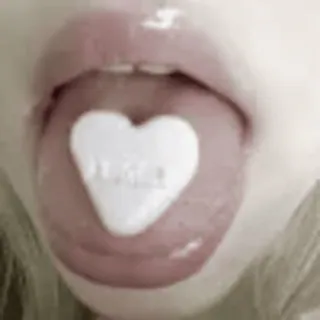 👅 angel angel, heart, tongue, candy, aesthetic, mouth, cute telegram sticker