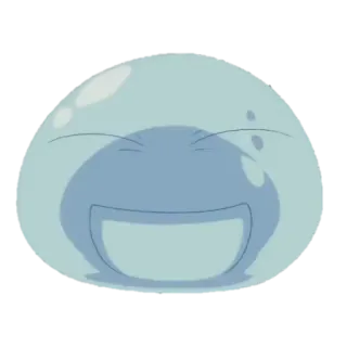 😅 Rimuru Tempest That Time I Got Reincarnated as a Slime Аниме, Слизь, Монстр, Милый, Реинкарнация, Исекай, Римуру telegram sticker