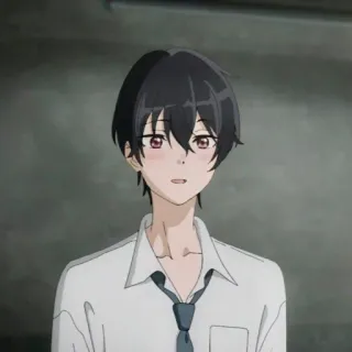 ☺️ Anime, Menino, Uniforme escolar, Personagem, Fofo, Mangá telegram sticker