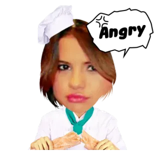 😠 Angry chef, zangado, desenho animado, comida, cozinhar whatsapp sticker