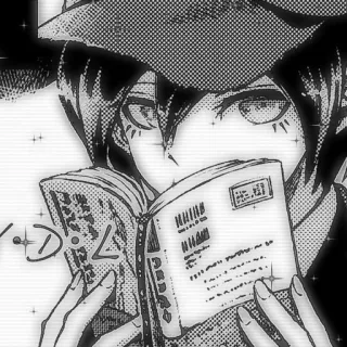 🌟 D!ck Anime, Libro, Sombrero, Lectura, Hombre, Manga telegram sticker