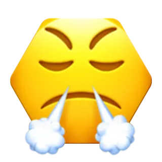 😤 emoji, angry, frustrated, mad, steaming telegram sticker