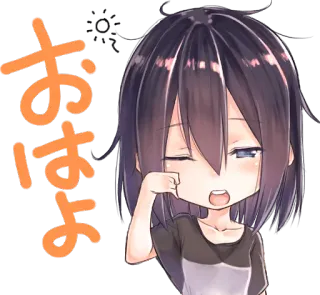 Shizuku nithijyo Sticker :: @line_stickers whatsapp stickers