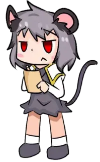 ✍️ anime, kartun, tikus, karakter telegram sticker