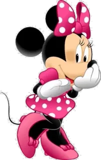 😃 Minnie Mouse cartoni animati, Minnie, Disney, personaggio, carino telegram sticker