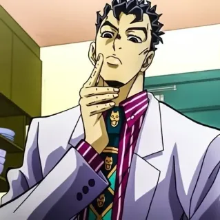 🐈 Yoshikage Kira JoJo's Bizarre Adventure อนิเมะ, ตัวร้าย, โจโจ้, ตัวละคร, ฆาตกร telegram sticker