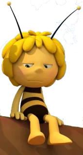 😔 Maya the Bee пчела, мультфильм, майя, насекомое, анимированный whatsapp sticker