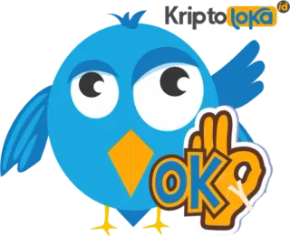 🤪 OK птица, синий, ОК, хорошо, согласие, одобрение whatsapp sticker