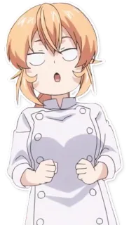 😍 anime, chef, funny, silly, cartoon telegram sticker