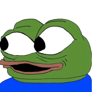 😮 Pepe the Frog Pepe der Frosch, Meme, Internetkultur, Frosch, Charakter telegram sticker
