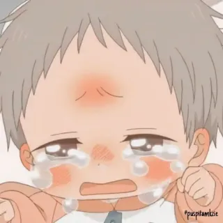 😭 슬픈, 우는, 아기, 애니메이션, 귀여운 whatsapp sticker