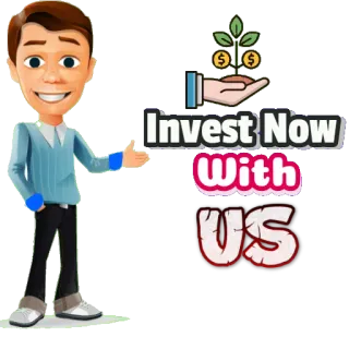 💵 Invest Now With US investimento, finanças, dinheiro, negócios, crescimento telegram sticker