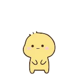 👌 милый, чиби, желтый, мультфильм telegram sticker