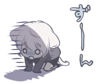 🍭 ずし anime, sad, exhausted, cartoon, character, emotional whatsapp sticker
