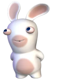 🙂 Rabbid rabbid, rabbit, funny, animal, game telegram sticker