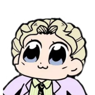 🥺 Yoshikage Kira JoJo's Bizarre Adventure Anime, Mangá, JoJo's Bizarre Adventure, Yoshikage Kira, Personagem, Desenho animado, Adesivo whatsapp sticker