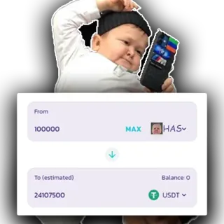 😍 From
100000
MAX
HAS
To (estimated)
24107500
Balance: 0
USDT Mème Internet, Crypto, Finance, Transaction, Monnaie numérique, Cryptomonnaie whatsapp sticker