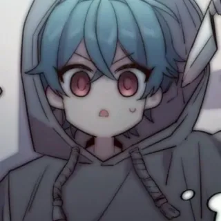 💬 Anime, Chico, Cuchillo, Sudadera con capucha, Arma telegram sticker