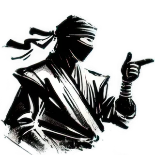 👉 Ninja, Arma, Artes marciales, Luchador, Asesino, Guerrero whatsapp sticker