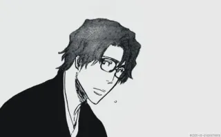 ♥ Sosuke Aizen Bleach anime, manga, glasses, evil, villain telegram sticker