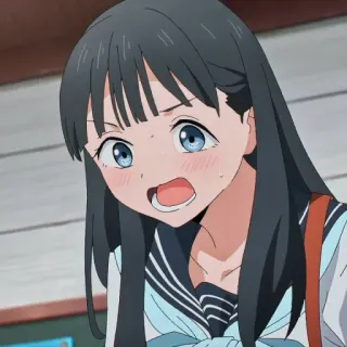 🍥 Anime, Garota, Uniforme escolar, Desenho animado, Animação telegram sticker