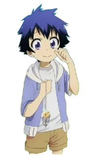 😊 Anime, Charakter, Junge, Cartoon, Fröhlich, Niedlich whatsapp sticker