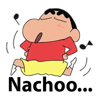 🕺 Shin-chan Crayon Shin-chan Nachoo... Anime, Dibujos animados, Baile, Celebración, Shin-chan telegram sticker