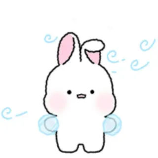 🐇 lapin, mignon, animal, sticker, kawaii telegram sticker