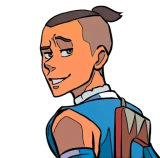 😏 Sokka Avatar: The Last Airbender sokka, avatar der herr der elemente, cartoon, charakter, lustig, animation whatsapp sticker