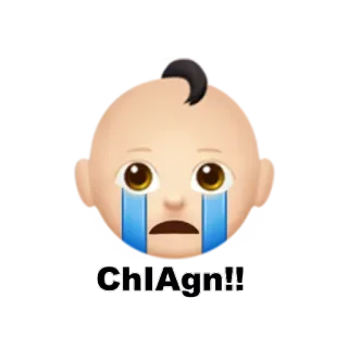 👶 ChlAgn!! 이모지, 울음, 아기, 슬픈, 눈물 telegram sticker