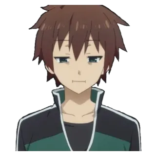 💟 Kazuma Satou KonoSuba Anime, Meme, Konosuba, Kazuma, Satou, Isekai whatsapp sticker