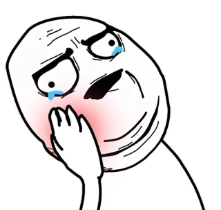 👂 meme, crying, emotional, face, internet whatsapp sticker