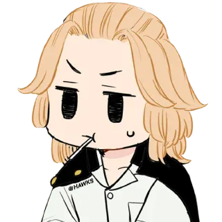 🤨 @HAWKS Anime, Nhân vật, Sticker, Manga telegram sticker