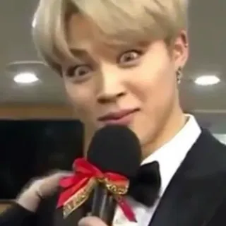 🌈 Jimin kpop, bts, cantante, ídolo, cara graciosa whatsapp sticker