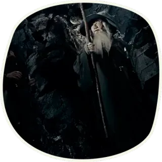 😎 Gandalf Lord of the Rings 마법사, 마법, 판타지, 지팡이, 중간계 telegram sticker