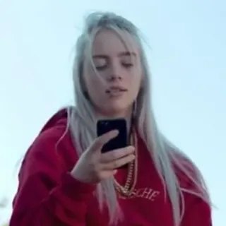 💧 Billie Eilish นักร้อง, Billie Eilish, คนดัง telegram sticker