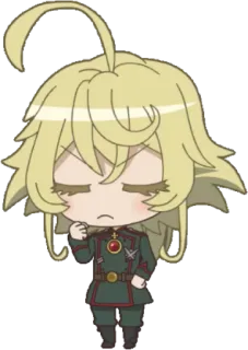 😤 Tanya Degurechaff Saga of Tanya the Evil Anime, Chibi, Militar, Isekai, Tanya Degurechaff telegram sticker