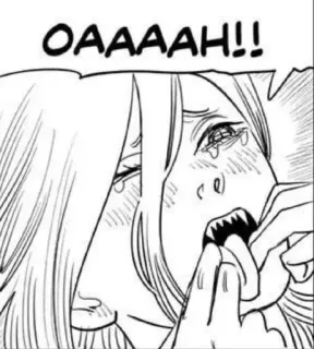 🤍 OAAAAH!! piangendo, anime, manga, emotivo, triste, angosciato whatsapp sticker
