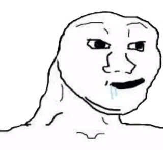 😦 meme, wojak, soyjak, internet meme telegram sticker
