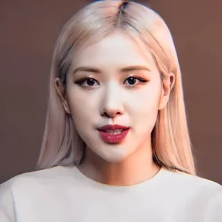 🍐 Rose kpop, cantante, pelo rubio, mujer, celebridad, rose, blackpink telegram sticker