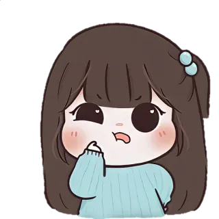 🎐 hoạt hình, cô gái, dễ thương, anime, kawaii, nhãn dán telegram sticker
