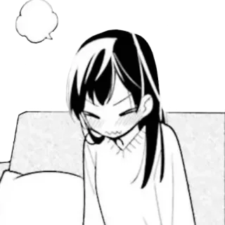😖 Anime, Manga, Chica, Personaje, Triste, Molesto/a telegram sticker