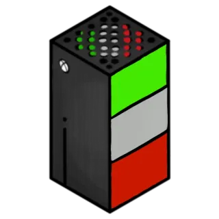 🇮🇹 Xbox Series X, Italien Flagge, Italienische Flagge, Konsole, Gaming, Aufkleber telegram sticker