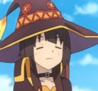 😙 Megumin Konosuba Anime, Megumin, Konosuba, Maga, Strega, Carina, Ragazza telegram sticker