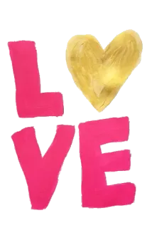 ❣ LOVE любовь, сердце, романтика, розовый, день святого валентина telegram sticker