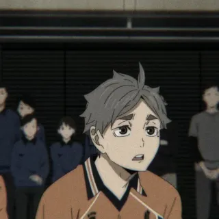 ⚫ Sugawara Koushi Haikyuu!! sugawara, haikyuu, anime, manga, karasuno, volleyball telegram sticker