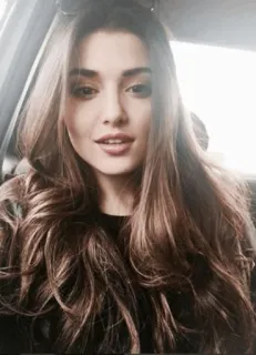 ▫️ mujer, pelo, retrato, selfie, belleza, chica telegram sticker